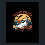Summerween Cute Spooky Summer Halloween Lover Esse Poster<br><div class="desc">Celebrate spooky sunshine in a charming,  cute way. Great for pool parties or Halloween in July. A fan-favorite for good reason.</div>