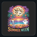Summerween - Halloween Square Sticker<br><div class="desc">Summerween - Halloween</div>