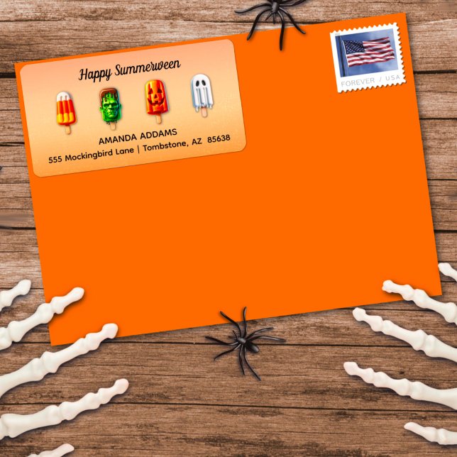 Summerween Halloween Summer Party Label (Creator Uploaded)