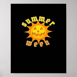 Summerween Jack O Lantern Sunshine Oversized Poster