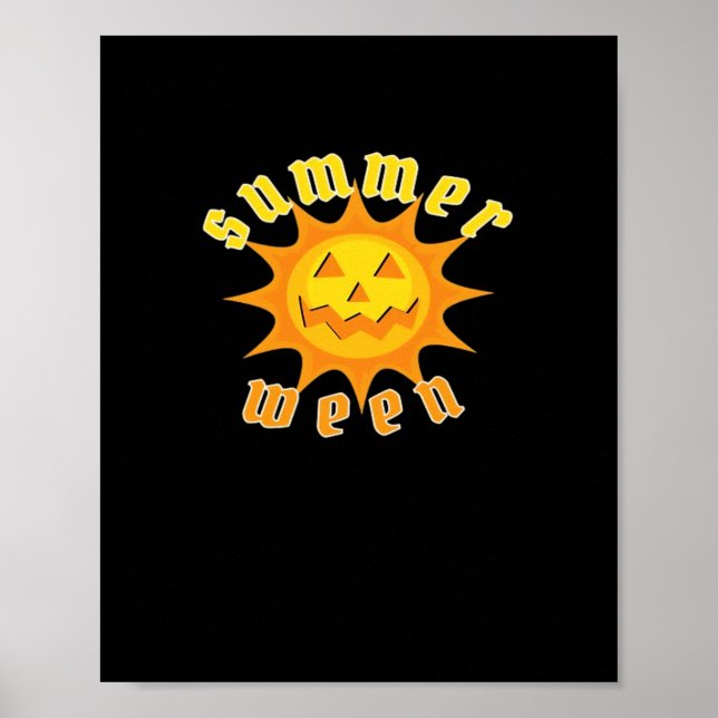 Summerween Jack O Lantern Sunshine Oversized Poster (Front)