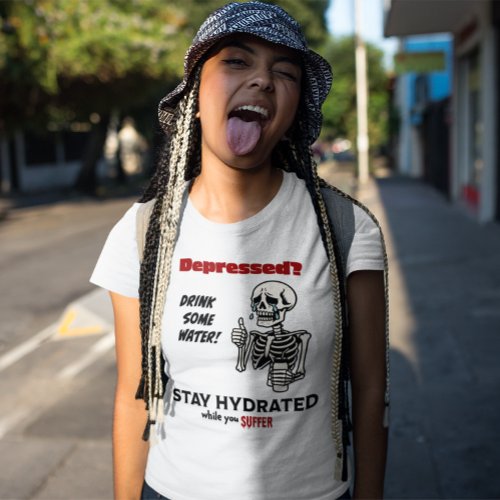 Summerween Meme Sarcastic Mental Health Dark Text T-Shirt
