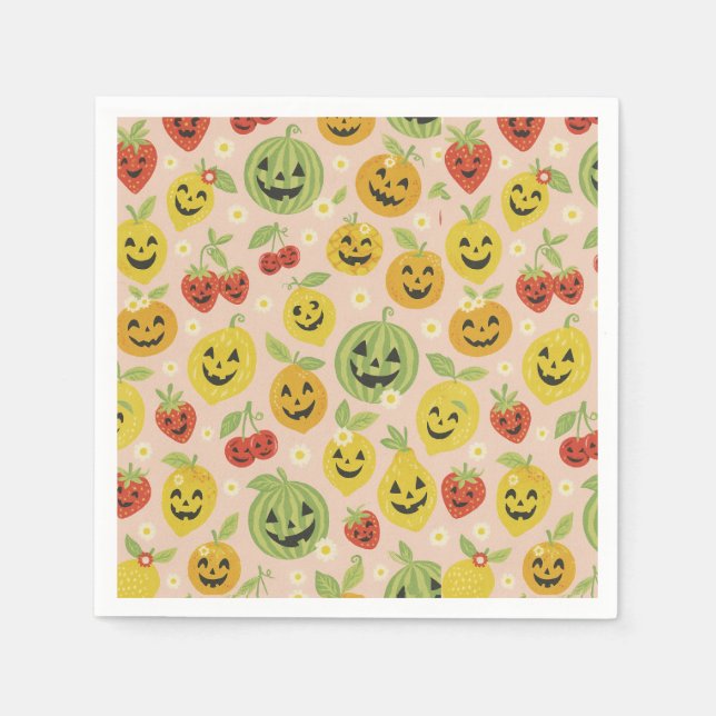 Summerween Napkins, Summerween Party Decor Napkins (Front)