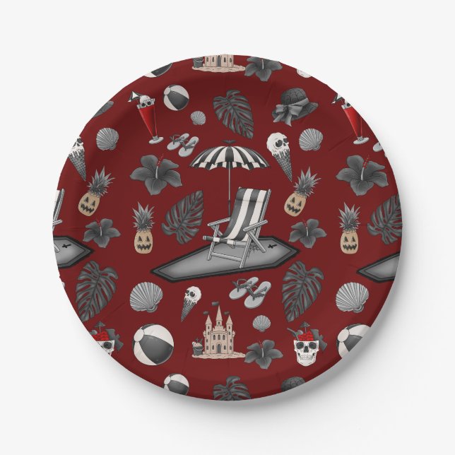 Summerween  paper plates (Front)