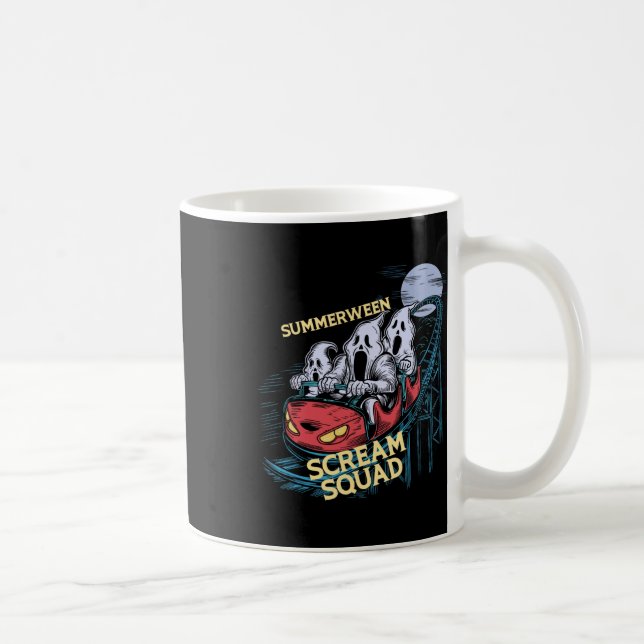 Summerween Scream Squad Rollercoaster Halloween  Coffee Mug (Right)