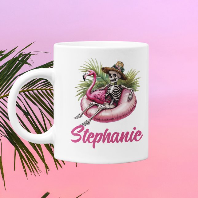 Summerween Skeleton Floating  Coffee Mug (Creator Uploaded)