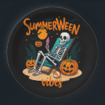Summerween Skeleton Vibes – Spooky Halloween At Th Paper Plates<br><div class="desc">Summerween Skeleton Vibes – Spooky Halloween At The Beach Design</div>