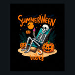 Summerween Skeleton Vibes – Spooky Halloween At Th Poster<br><div class="desc">Summerween Skeleton Vibes – Spooky Halloween At The Beach Design</div>