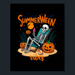Summerween Skeleton Vibes – Spooky Halloween At Th Poster<br><div class="desc">Summerween Skeleton Vibes – Spooky Halloween At The Beach Design</div>
