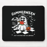 Summerween Spooky Halloween Summer Vibes Pumpkin G Mouse Pad