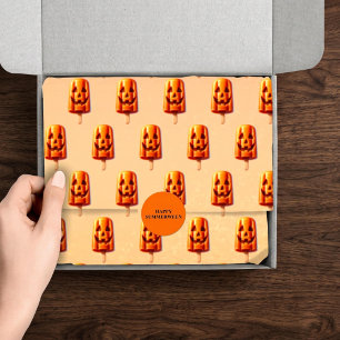 Summerween Summer Halloween JackoLantern Popsicle Tissue Paper