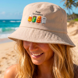 Summerween Summer Halloween Popsicles Bucket Hat