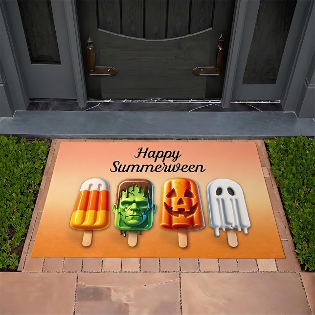Summerween Summer Halloween Popsicles Doormat (Creator Uploaded)