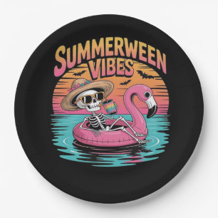 Summerween - Summerween Beach - Summerween Witch - Paper Plates