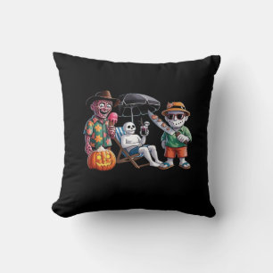 Summerween - Summerween Beach - Summerween Witch - Throw Pillow
