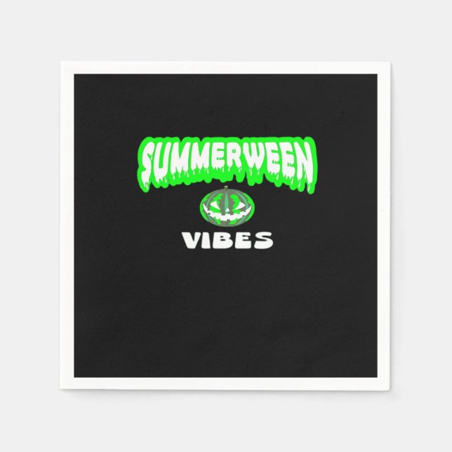 Summerween Vibes Classic Napkins (Front)