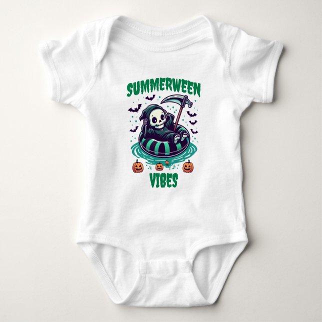 Summerween Vibes – Reaper Relaxed Baby Bodysuit (Front)