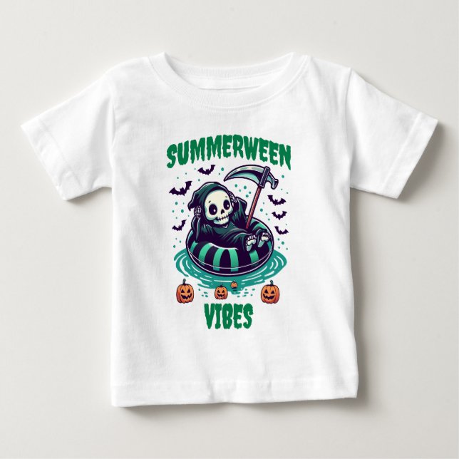 Summerween Vibes – Reaper Relaxed Baby T-Shirt (Front)
