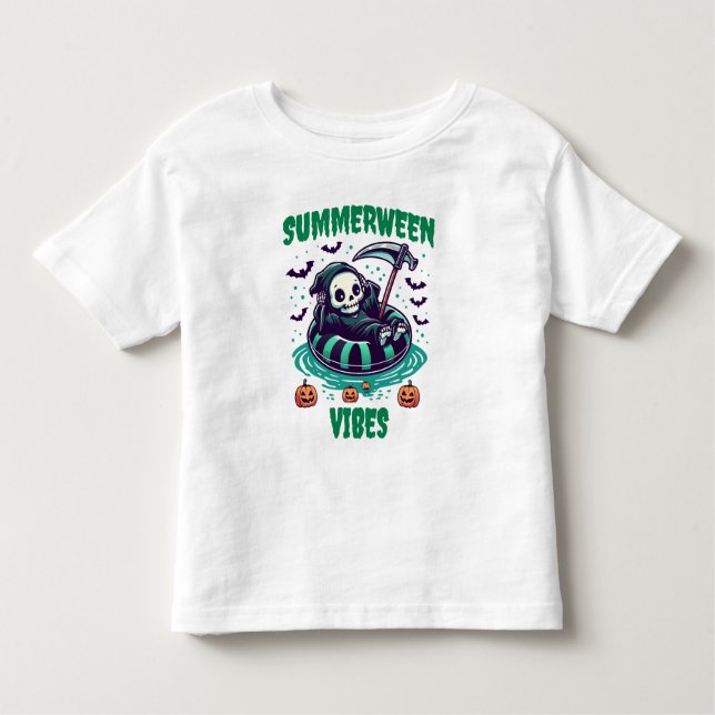 Summerween Vibes – Reaper Relaxed Toddler T-shirt (Front)