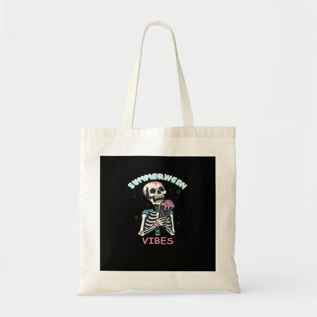 Summerween Vibes Spooky Summer Pumpkin Classic Tote Bag (Front)