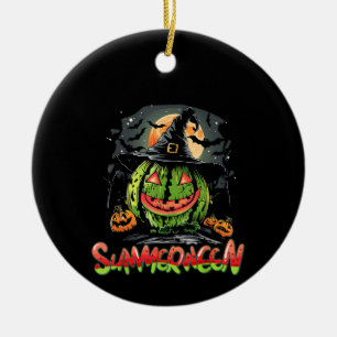 Summerween Vibes Sweet IceCream Watermelon Summer Ceramic Ornament