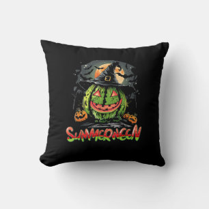 Summerween Vibes Sweet IceCream Watermelon Summer Throw Pillow