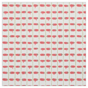 Summerween Watermelon Skull  Fabric