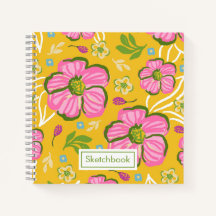 Summery Floral Sketch Book