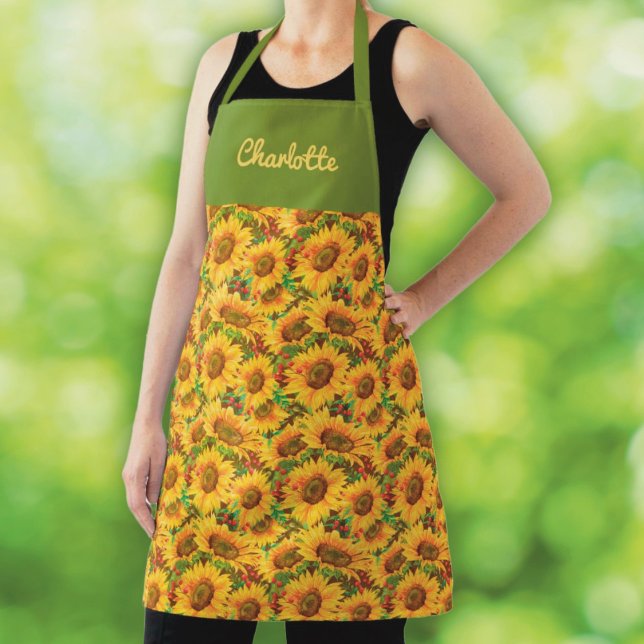 Summery Sunflowers Apron (Creator Uploaded)