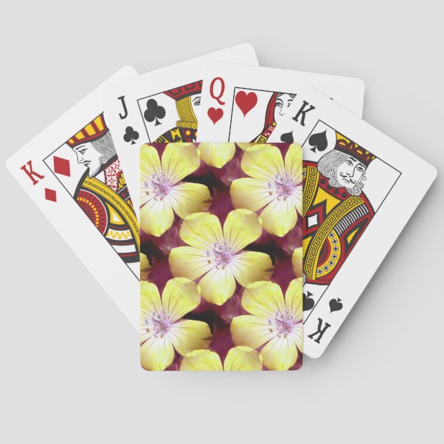 Summery Yellow.... Poker Cards (Back)