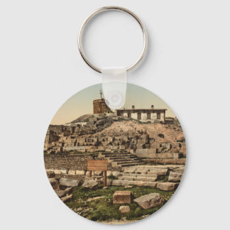 Summit and Temple of Mercury, Auvergne, France Keychain