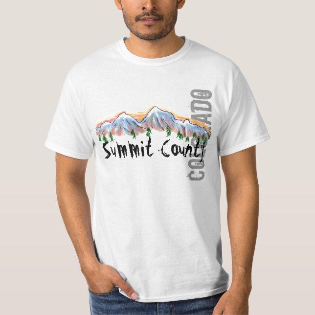 Summit County Colorado value tee (Front)
