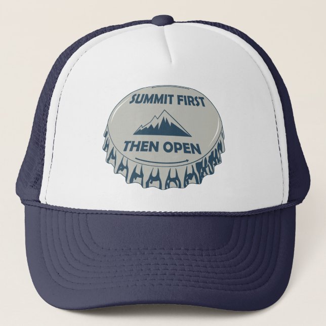Summit First Then Open Trucker Hat (Front)