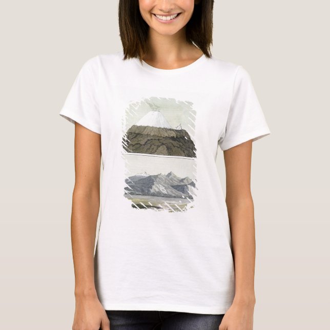 Summit of Cotopaxi (top), and the eruption of Coto T-Shirt (Front)