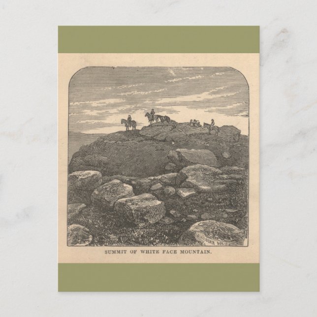 Summit of White Face Mountain Postcard (Front)