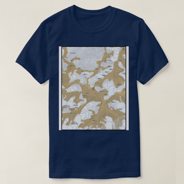 Summit Splendor McKinley Elevation Map TShirt (Design Front)