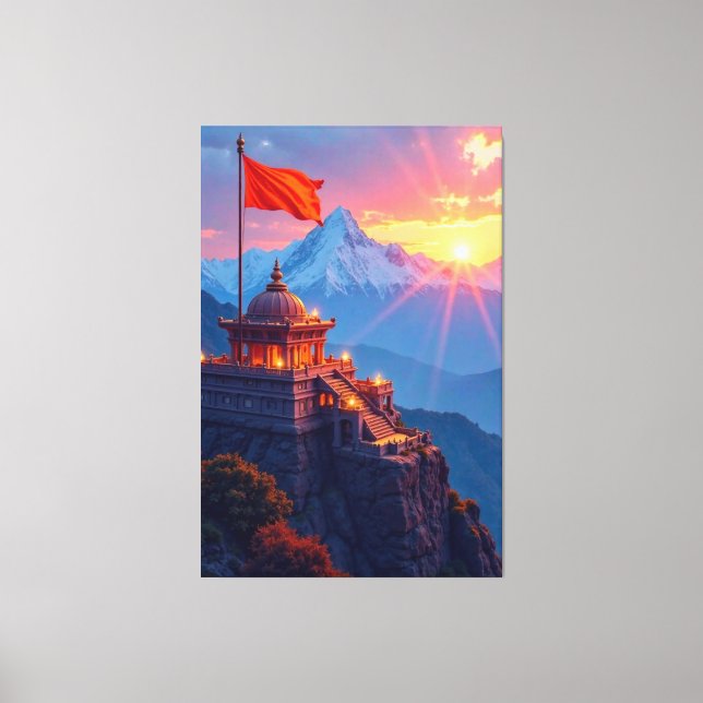 Summit Temple Canvas Print (Front)