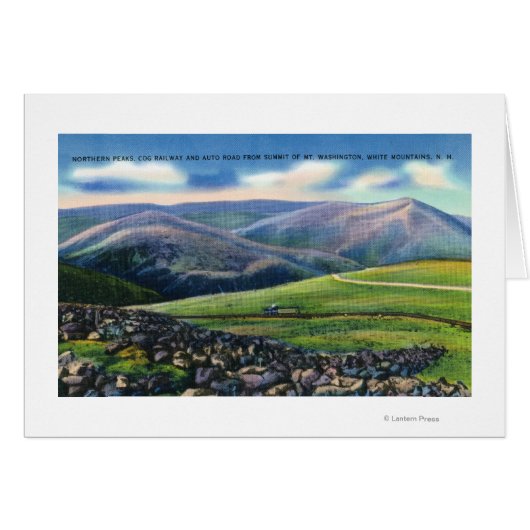 Summit View of Cog Rail, Northern Peaks Cards (Front Horizontal)
