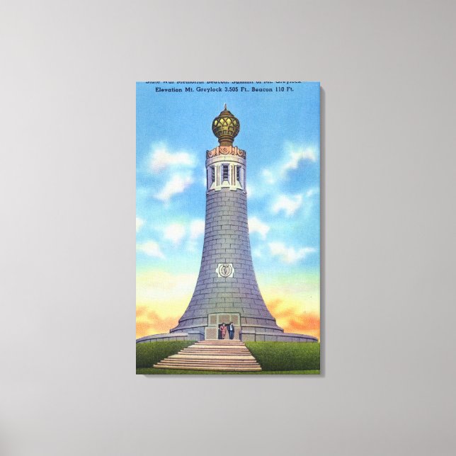 Summit View of State War Memorial Canvas Print (Front)