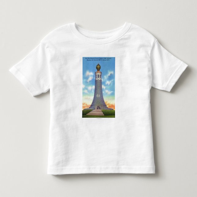 Summit View of State War Memorial Toddler T-shirt (Front)