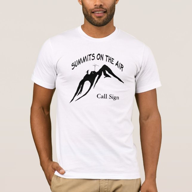 Summits on The Air Silhouette T-shirt  Customize! (Front)