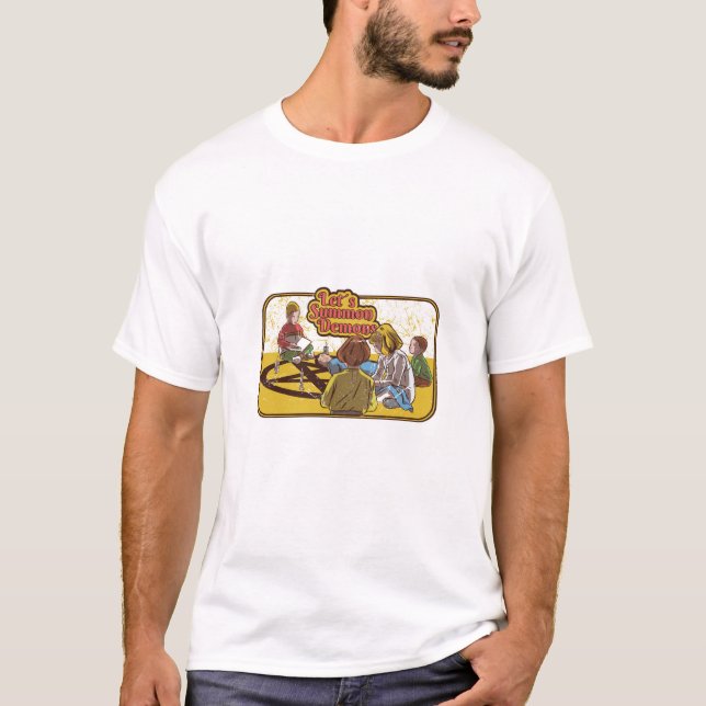 Summon Demons Retro Vintage Horror T-Shirt (Front)
