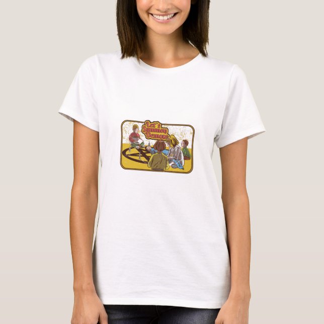 Summon Demons Retro Vintage Horror T-Shirt (Front)