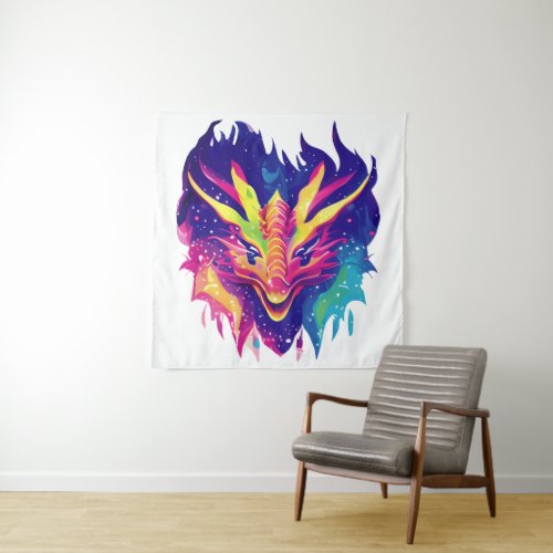 Summoner And The Summoned Dragon Tapestry