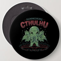 Cthulhu Fish Pinback Button - [1.25'' Diameter]