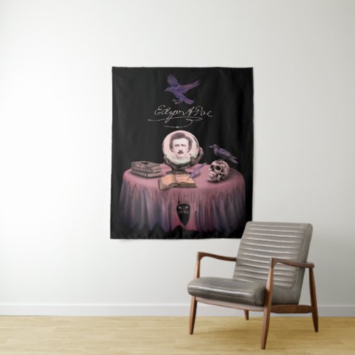 SUMMONING EDGAR ALLAN POE TAPESTRY