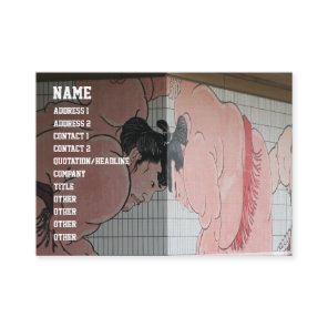 Sumo Mural Wall Art Business Card