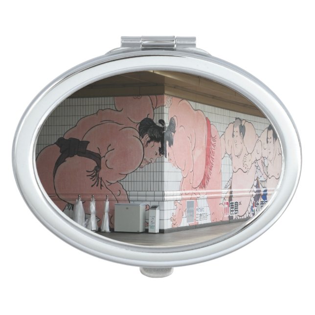 Sumo Mural Wall Art Compact Mirror (Front)