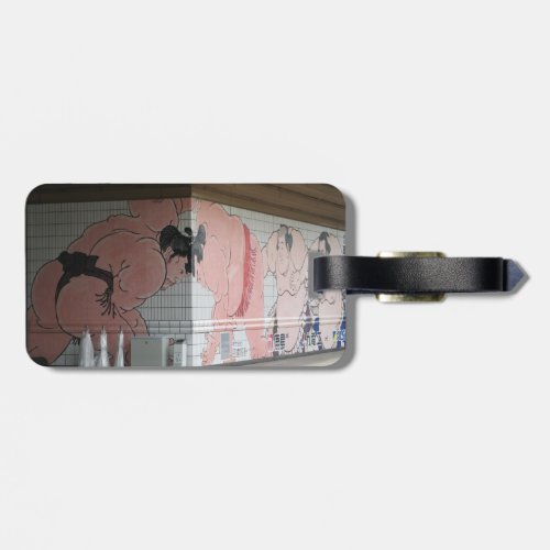 Sumo Mural Wall Art Luggage Tag