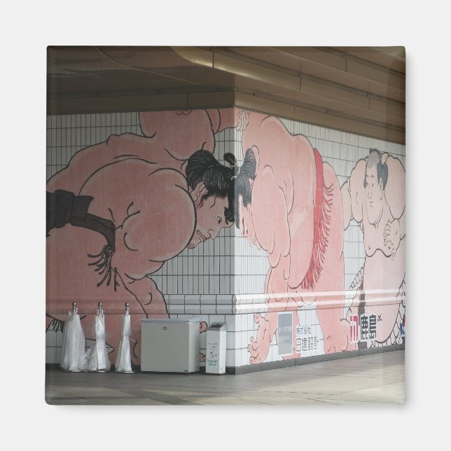 Sumo Mural Wall Art Magnet (Front)